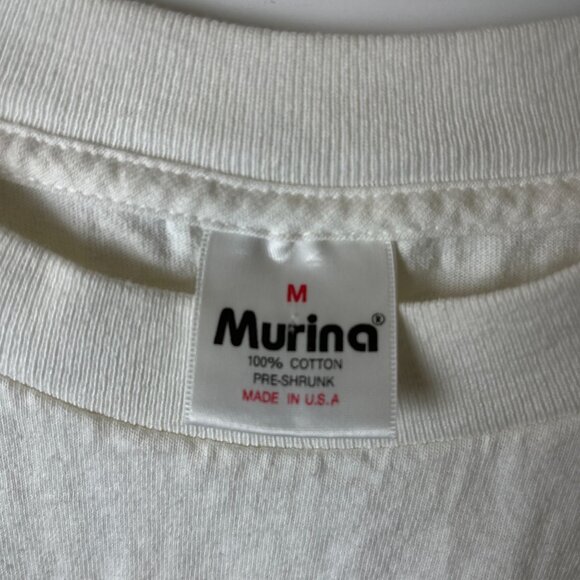 1998 Vintage 90s Florida T Shirt White Medium M USA Beach Graphic Tee Solid Logo - Picture 12 of 13